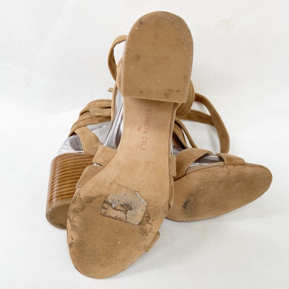 Kenneth Cole Tan Suede Sandals Size 7M - Picture 8 of 10